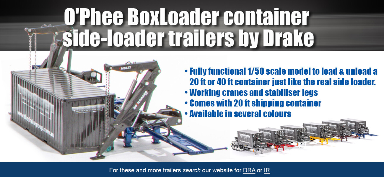 Container side loader trailer