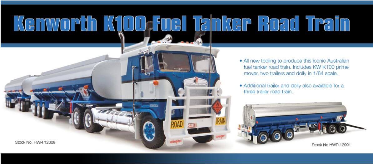 Kenworth K100 Fuel Tanker Road Train - Collector Models